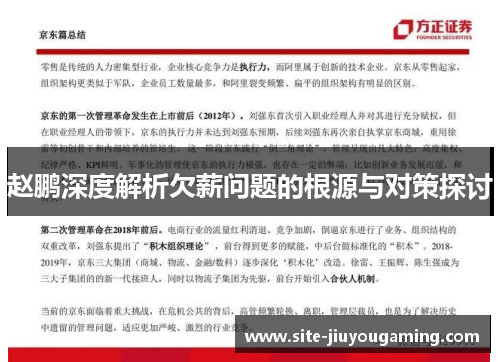 赵鹏深度解析欠薪问题的根源与对策探讨